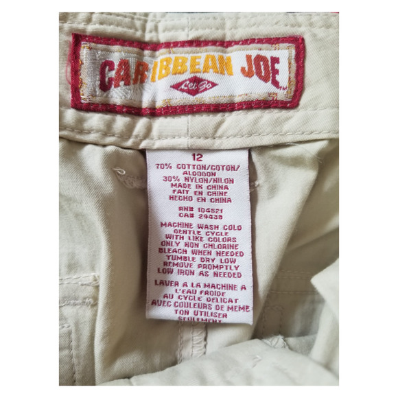 Caribbean Joe Khaki Women's Pants Size‎ 12 Waist 34 Inseam 23 in - Picture 12 of 12